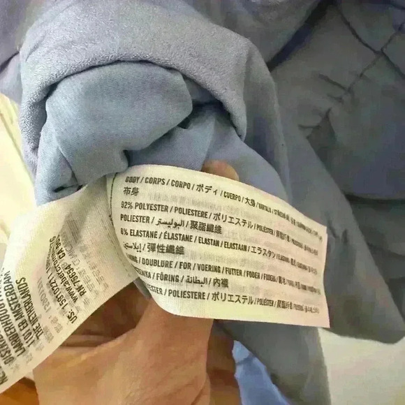 Abercrombie & Fitch Ruched Baby Blue Mini Dress, S - Picture 5 of 6